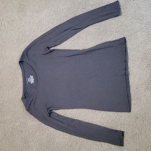 Gray long sleeve top